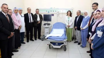 مستشفى الجامعة يستقبل جهاز تصوير بالموجات فوق الصوتية لدعم قسم الطوارئ النسائية