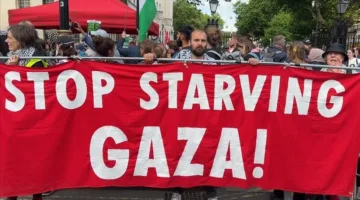 protests in London calling for an end to genocide and arms embargo on Israel.