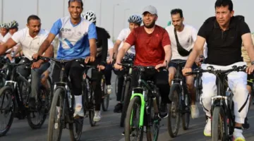 وزيرا الأوقاف والرياضة ومحافظ القاهرة يشاركون في سباق الدراجات بالعاصمة الإدارية