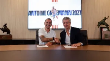 أتلتيكو مدريد يمدد عقد نجم هجومه أنطوان جريزمان حتى عام 2027