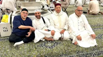 أحمد سعد يتواجد مع شيوخ الأزهر في المسجد النبوي