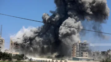 أربعة ضحايا نتيجة قصف الاحتلال الإسرائيلي شرق خان يونس
