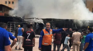 أنبوبة غاز.. 7 مصابين في حريق بمول البنفسج بأكتوبر