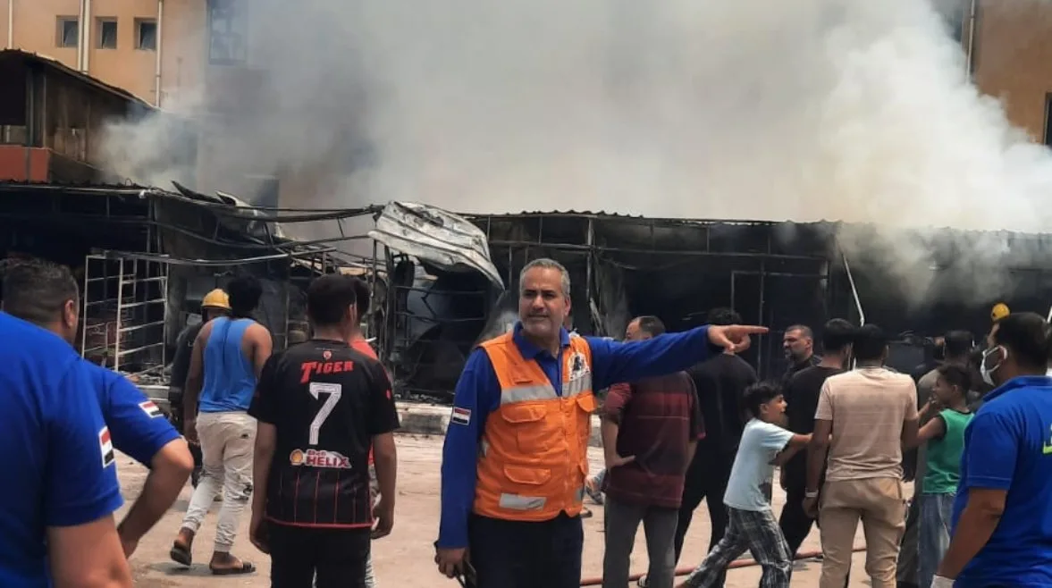 أنبوبة غاز.. 7 مصابين في حريق بمول البنفسج بأكتوبر أنبوبة غاز.. 7 مصابين في حريق بمول البنفسج بأكتوبر