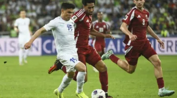 أوزبكستان تحقق انتصارًا على قطر بثلاثة أهداف.
