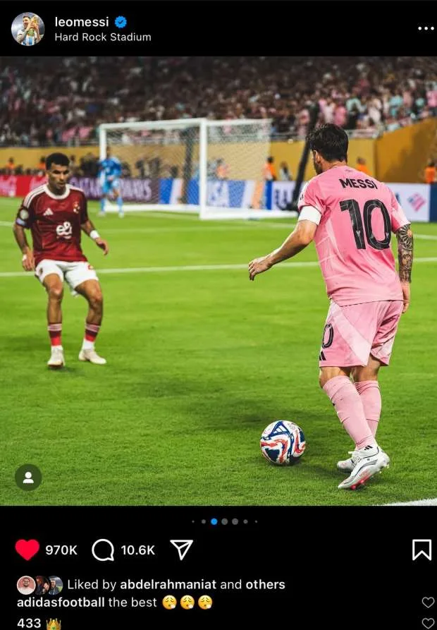 أول تعليق لميسي على لاعبي الأهلي بعد مواجهة الافتتاح أول تعليق لميسي على لاعبي الأهلي بعد مواجهة الافتتاح