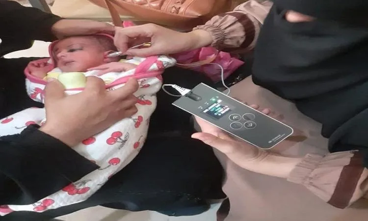 إجراء فحوصات لأكثر من 604 ألف مولود في إطار مبادرة الكشف المبكر. إجراء فحوصات لأكثر من 604 ألف مولود في إطار مبادرة الكشف المبكر.