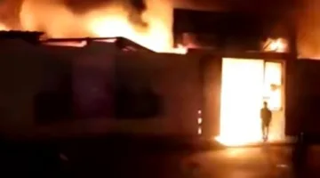 إخماد حريق في سوق للخضروات بالشروق
