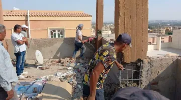 إزالة تعديات البناء في مدينتي بدر و6 أكتوبر خلال عطلة عيد الأضحى