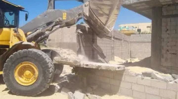إزالة مجموعة من المخالفات الإنشائية في شمال سيناء
