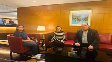 إلهام شاهين وهالة سرحان يعودان إلى القاهرة ويعبّران عن شكرهما للعراق – فيديو