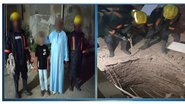 إنقاذ مدهش لطفل سقط في مصرف مياه في مرسى علم إنقاذ مدهش لطفل سقط في مصرف مياه في مرسى علم