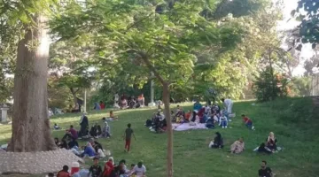 احتفالات المواطنين بعيد الأضحى في حديقة الميريلاند
