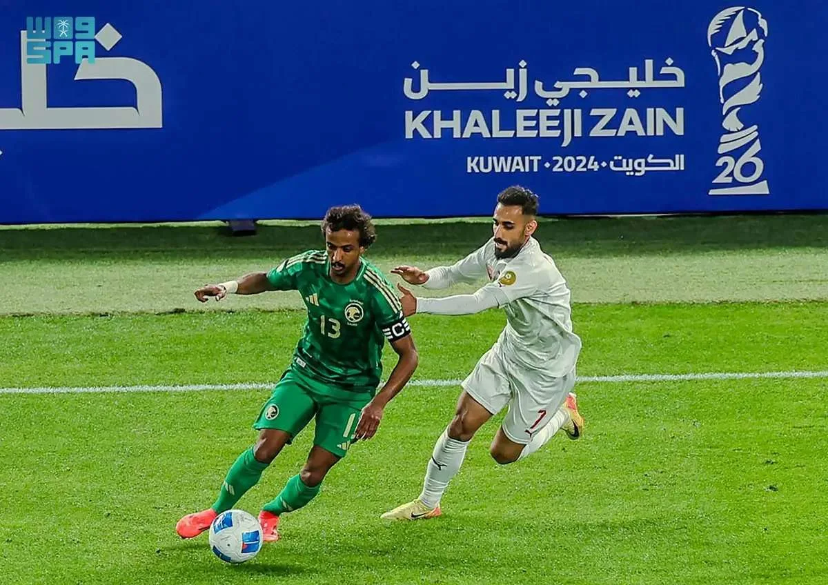 الأخضر يتفوق على البحرين بهدف في الشوط الأول من تصفيات كأس العالم الأخضر يتفوق على البحرين بهدف في الشوط الأول من تصفيات كأس العالم