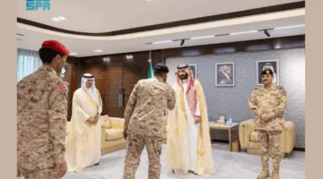 الأمير عبدالله بن بندر يستقبل كبار قادة الحرس الوطني بمناسبة عيد الأضحى المبارك