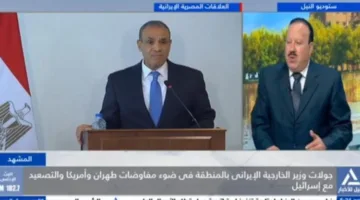 الأنور: مصر تبدأ محادثات مع إيران وفق شروط تحافظ على الأمن الإقليمي
