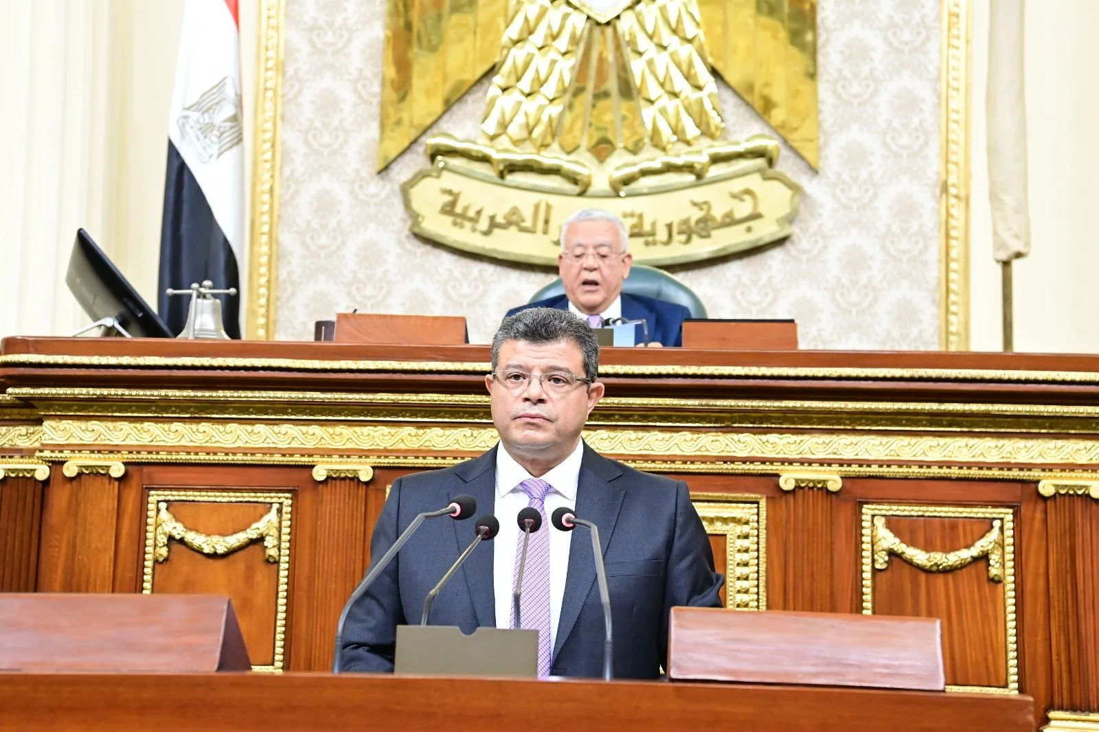البرلمان يناقش تقرير مشروع قانون تنظيم بعض الشروط المتعلقة بملكية الدولة في الشركات المملوكة أو المساهم فيها. البرلمان يناقش تقرير مشروع قانون تنظيم بعض الشروط المتعلقة بملكية الدولة في الشركات المملوكة أو المساهم فيها.