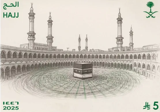 البريد السعودي يطلق طابعًا تذكاريًا وبطاقة بريدية بمناسبة موسم حج 1446هـ البريد السعودي يطلق طابعًا تذكاريًا وبطاقة بريدية بمناسبة موسم حج 1446هـ