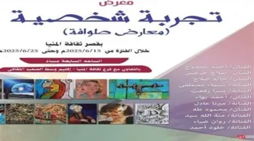 «الثقافة» تنظم معرض «تجربة فردية» في قصر ثقافة المنيا بمشاركة 11 فنانًا