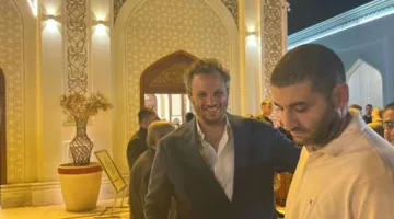 الخطيب وممدوح عيد يعزيان في وفاة والدة عمرو الجنايني “صور”