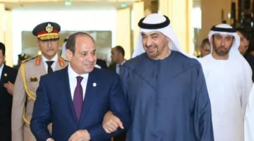 الرئيس السيسي وولي عهد أبوظبي يشددان على ضرورة استئناف إطلاق النار في غزة فوراً.
