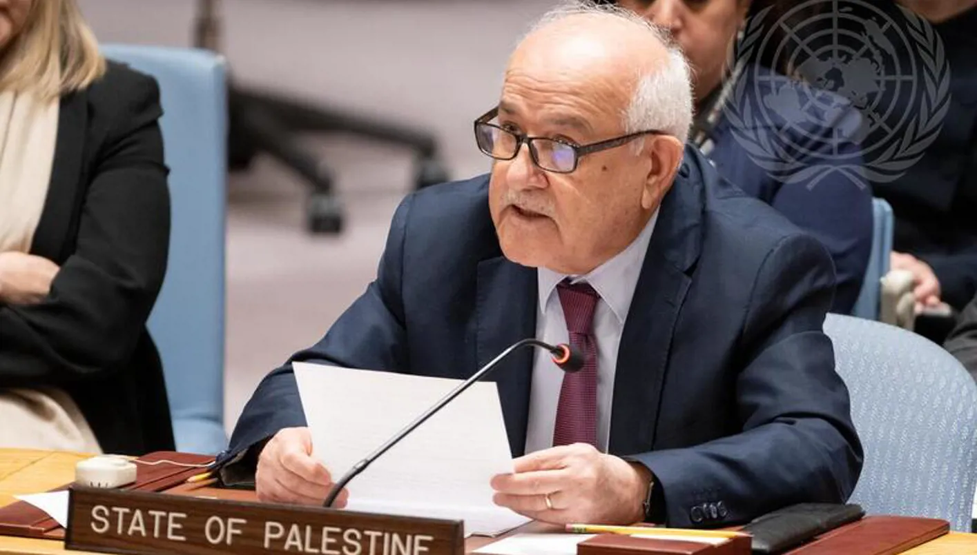 السفير الفلسطيني في الأمم المتحدة لـ’النهار’: إسرائيل تزعزع استقرار المنطقة لتفشل أي سبيل نحو حل الدولتين السفير الفلسطيني في الأمم المتحدة لـ’النهار’: إسرائيل تزعزع استقرار المنطقة لتفشل أي سبيل نحو حل الدولتين