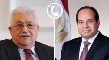 السيسي receives a call from the Palestinian president to mark Eid al-Adha