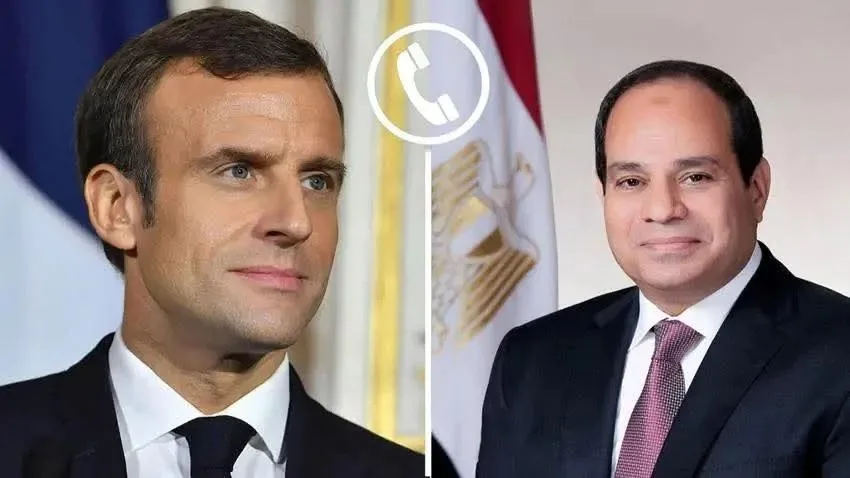 السيسي وماكرون يبرزون أهمية استمرار التعاون في التعامل مع الأزمات الإقليمية والعالمية. السيسي وماكرون يبرزون أهمية استمرار التعاون في التعامل مع الأزمات الإقليمية والعالمية.