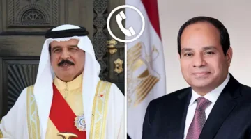 السيسي يتلقى مكالمة من ملك البحرين للتهنئة بعيد الأضحى.