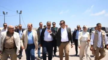 الشربيني يقوم بزيارة مشروع توسيع وتحديث كورنيش الإسكندرية وتجديد واجهات المباني.