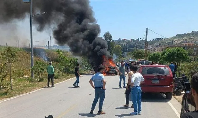الصحة اللبنانية: وفاة شخصين وإصابة آخر بسبب استهداف طائرة مسيرة إسرائيلية لبلدة شبعا الصحة اللبنانية: وفاة شخصين وإصابة آخر بسبب استهداف طائرة مسيرة إسرائيلية لبلدة شبعا