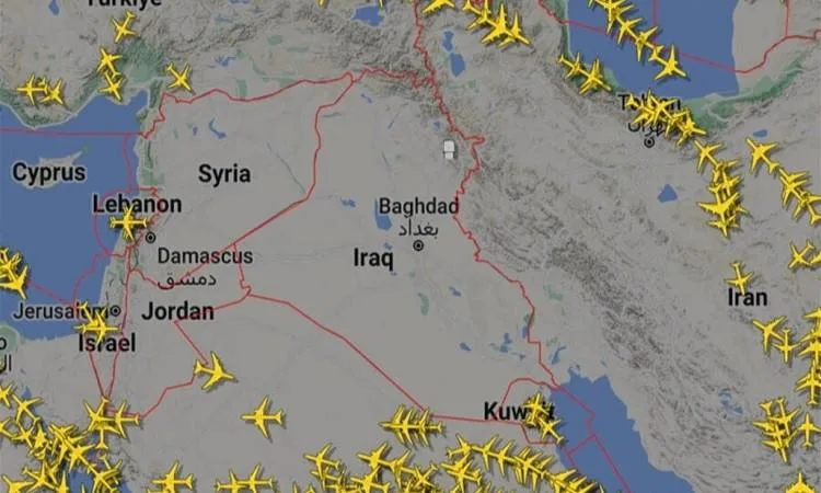 العراق يفرض حظرًا جويًا بعد الهجوم الإسرائيلي على إيران العراق يفرض حظرًا جويًا بعد الهجوم الإسرائيلي على إيران