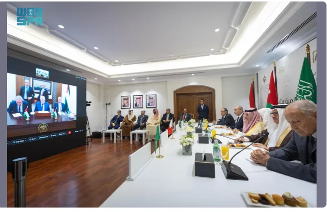 اللجنة الوزارية المعنية بغزة تلتقي الرئيس الفلسطيني لبحث جهود إنهاء العدوان والاستعداد لمؤتمر دولي لحل الدولتين. اللجنة الوزارية المعنية بغزة تلتقي الرئيس الفلسطيني لبحث جهود إنهاء العدوان والاستعداد لمؤتمر دولي لحل الدولتين.
