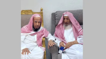 المفتي العام يستقبل الشيخ المطلق في مشعر منى خلال يوم عيد الأضحى