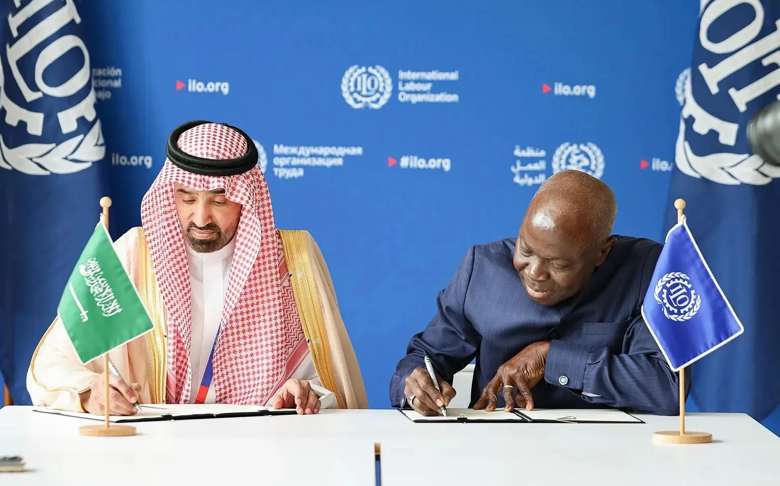المملكة تُجدِّد شراكتها مع منظمة العمل الدولية لإطلاق مرحلة جديدة من التنمية المملكة تُجدِّد شراكتها مع منظمة العمل الدولية لإطلاق مرحلة جديدة من التنمية