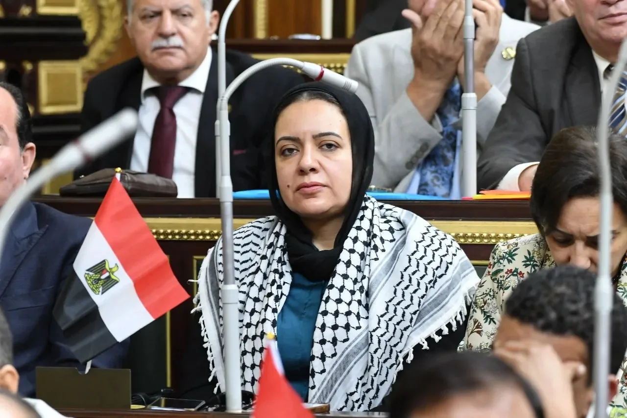 النائبة ريهام عبد النبي: الاعتداءات على إيران وصراع غزة يُظهران جانباً من سياسة إسرائيلية تزعزع استقرار المنطقة النائبة ريهام عبد النبي: الاعتداءات على إيران وصراع غزة يُظهران جانباً من سياسة إسرائيلية تزعزع استقرار المنطقة
