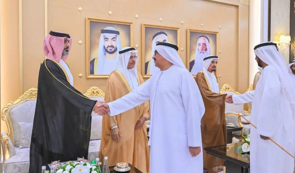 النعيمي والشرقي والمعلا وسعود بن صقر يرحبون بالتهاني بمناسبة عيد الأضحى النعيمي والشرقي والمعلا وسعود بن صقر يرحبون بالتهاني بمناسبة عيد الأضحى