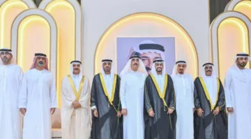 النعيمي، المعلا، والشيوخ يشاركون في احتفالات النعيمي والقمزي والشامسي.