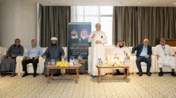 الهباش ووزير الأوقاف الفلسطيني يستقبلان الحجاج المستضافين في إطار برنامج ضيوف خادم الحرمين الشريفين.