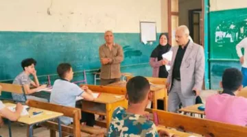 اليوم، طلاب مدرسة الإعدادية بالبحر الأحمر يختتمون امتحاناتهم في مادة العلوم.