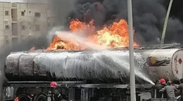 انفجار سيارة مملوءة بالبنزين في محطة وقود بالعاشر من رمضان… وإصابة 7 عمال