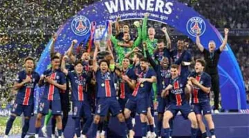 باريس سان جيرمان يحقق فوزاً ساحقاً على إنتر ميلان 5-0 ويفوز بلقب دوري أبطال أوروبا لأول مرة في تاريخه