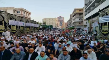 بالصور.. الآلاف يحتفلون بعيد الأضحى في كفر الشيخ عبر أداء الصلاة
