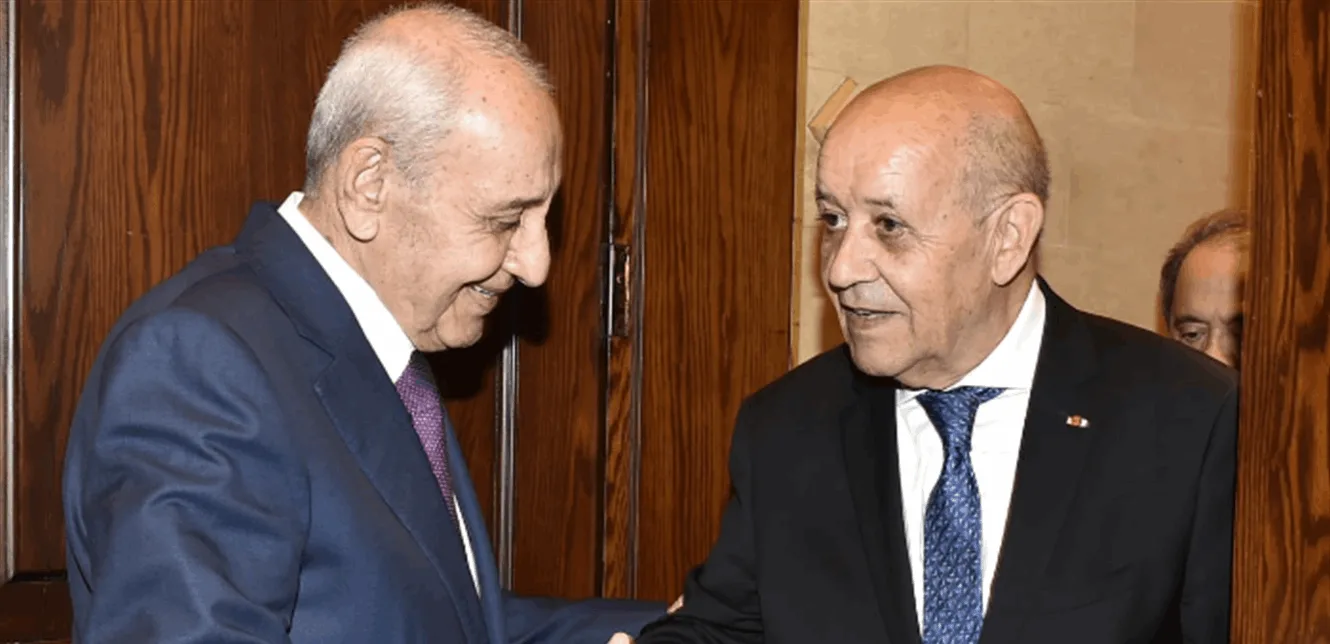 بري يجتمع بلودريان: نقدر المساندة الفرنسية لقوات اليونيفيل في التصدي للمؤامرات. بري يجتمع بلودريان: نقدر المساندة الفرنسية لقوات اليونيفيل في التصدي للمؤامرات.