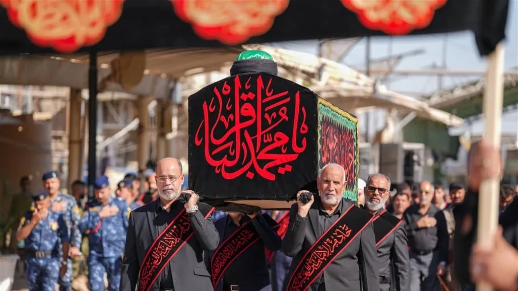 بمناسبة ذكرى استشهاده.. العتبة العسكرية المقدسة تُنظم مراسم تشييع رمزية للإمام الباقر عليه السلام (صور) بمناسبة ذكرى استشهاده.. العتبة العسكرية المقدسة تُنظم مراسم تشييع رمزية للإمام الباقر عليه السلام (صور)