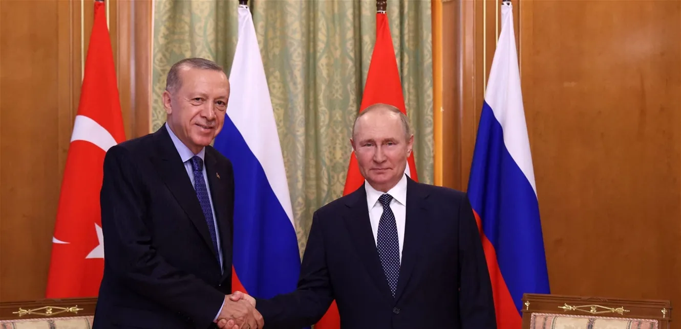بوتين وأردوغان ناقشا التوترات بين إسرائيل وإيران ودعوا إلى إنهاء النزاع بوتين وأردوغان ناقشا التوترات بين إسرائيل وإيران ودعوا إلى إنهاء النزاع