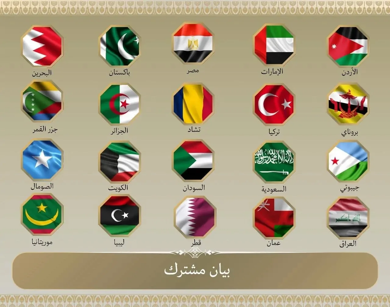 بيان مشترك شامل يستنكر الهجوم الإسرائيلي على إيران ويدعو إلى إنهاء التصعيد واستئناف المفاوضات بيان مشترك شامل يستنكر الهجوم الإسرائيلي على إيران ويدعو إلى إنهاء التصعيد واستئناف المفاوضات