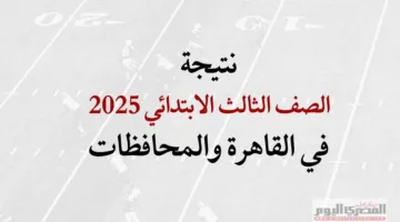 تحقق من نتيجة الصف الثالث الابتدائي للترم الثاني باستخدام رقم الجلوس في القاهرة والمحافظات حال صدورها.