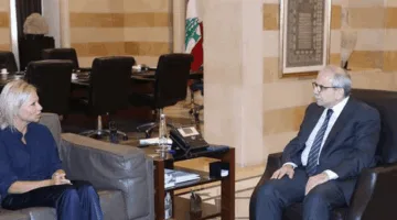 تحية: مناقشة مع بلاسخارت حول التطورات السياسية والاعتداءات الإسرائيلية
