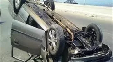 تعرض 8 أفراد، من بينهم 3 أطفال، لإصابات جراء انقلاب سيارة خاصة في الفيوم